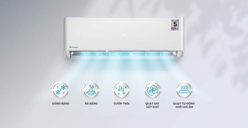 Máy lạnh Casper SC-12FB36A với công nghệ iClean tự làm sạch