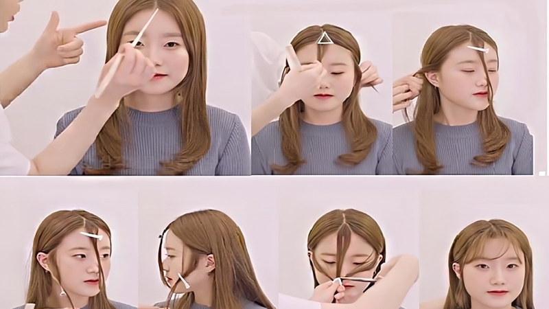 tóc mái bay ngắn