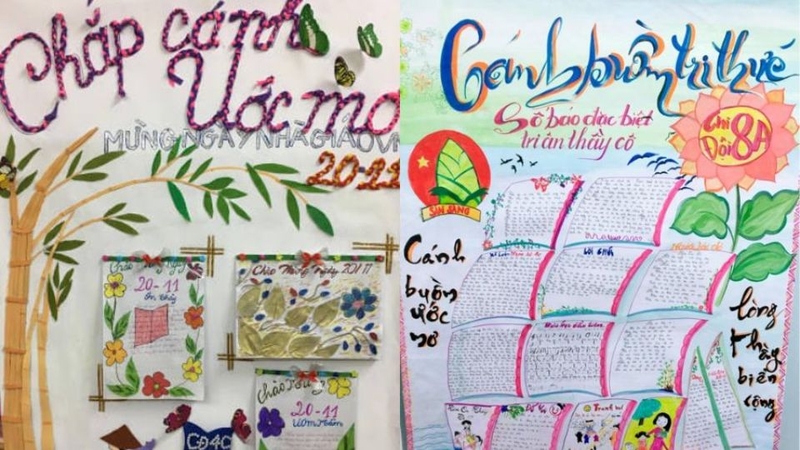 Câu đối 20/11 viết báo tường