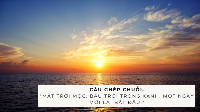 Ví dụ về câu ghép chuỗi
