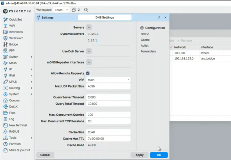 Chọn Allow Remote Request