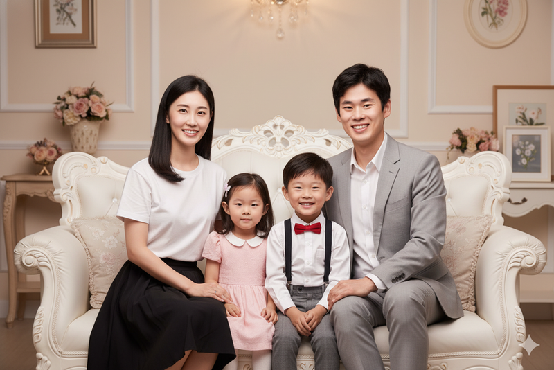 anh gia dinh theo phong cach co dien thanh lich