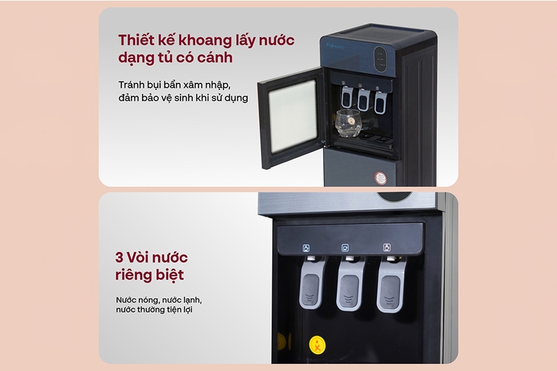 Cây nước nóng lạnh hút bình Fujihome WD210UE (hình 6)