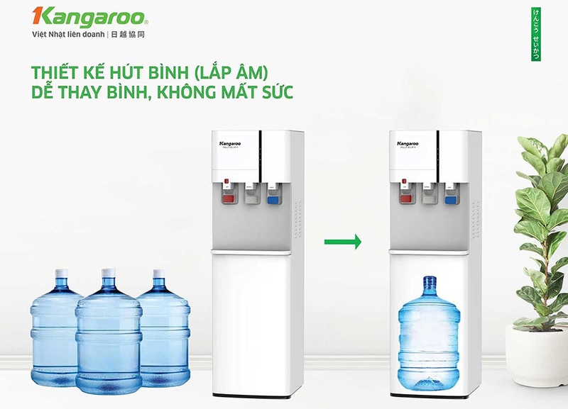 Cây nước nóng lạnh hút bình Kangaroo KG59A3 (hình 1)