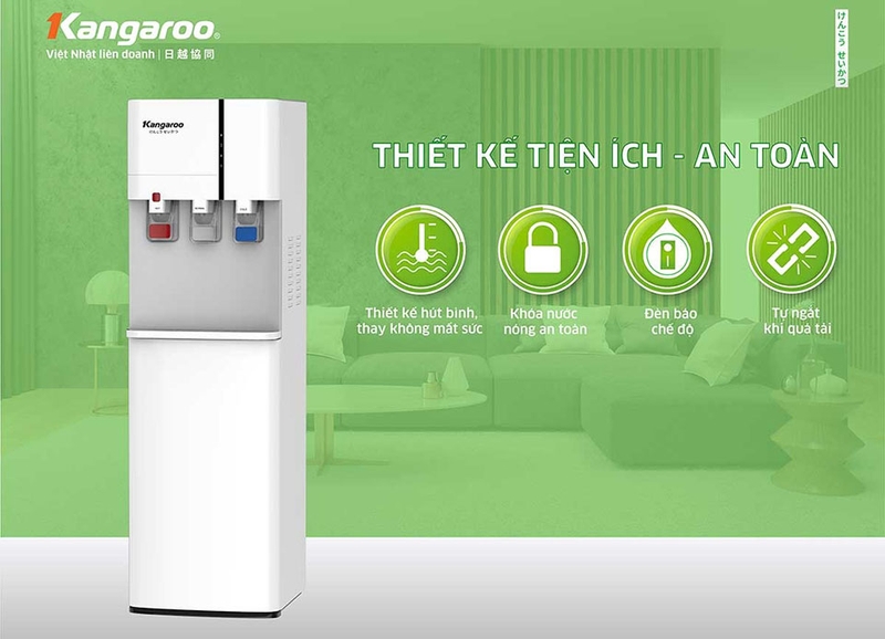 Cây nước nóng lạnh hút bình Kangaroo KG59A3 (hình 5)