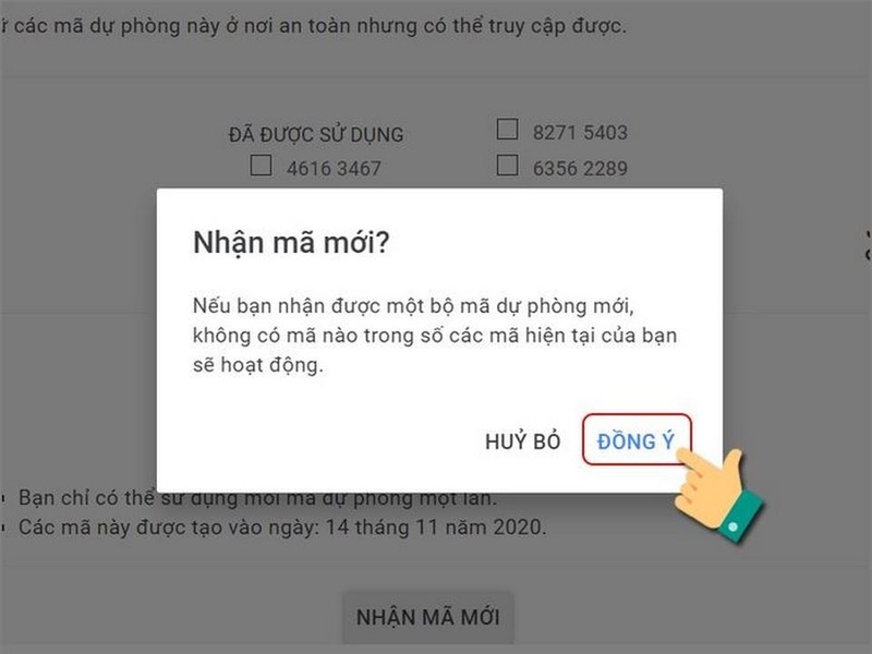 Xác nhận và đồng ý