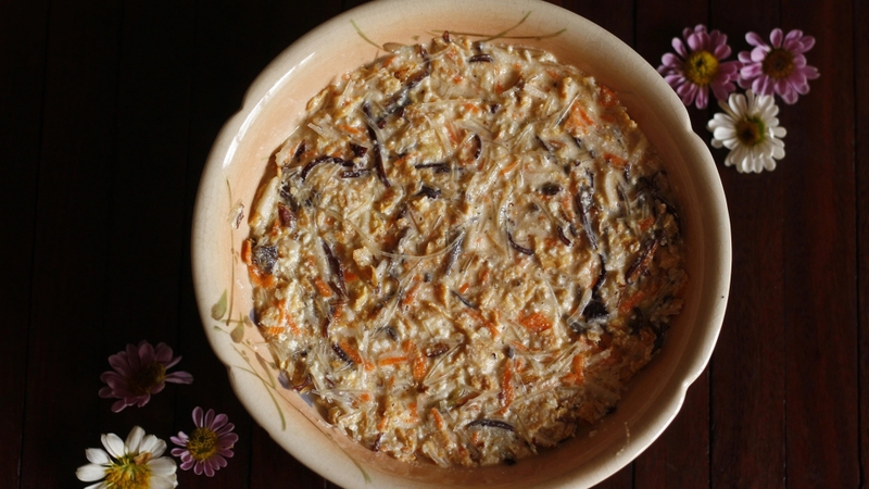 Bước 5: Trộn chả