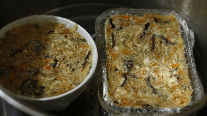 Bước 6: Hấp chả