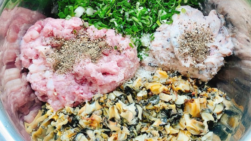 Chả ốc cuốn lá lốt 3