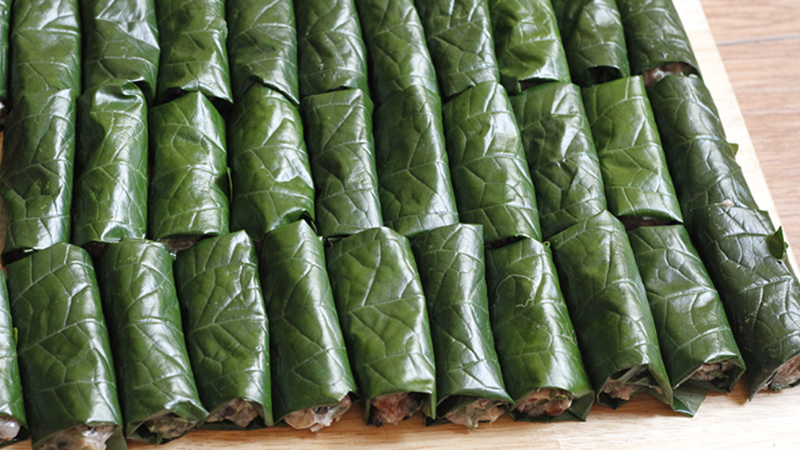 Chả ốc cuốn lá lốt 4
