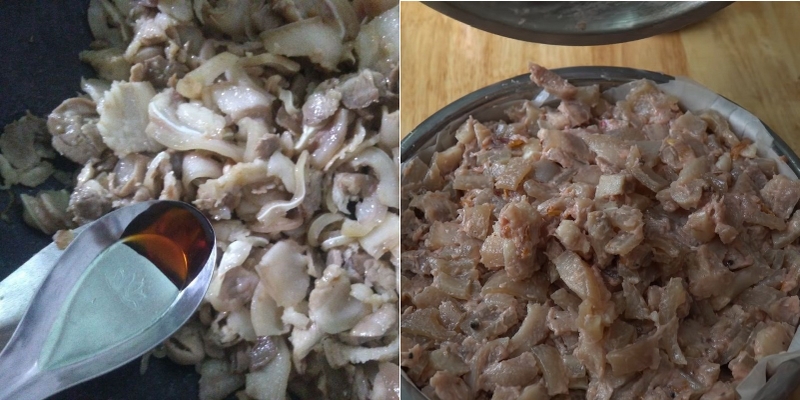 cách làm chả tai heo 4