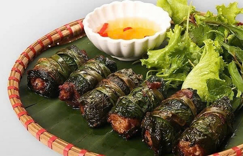 chả thịt bò nướng lá lốt ảnh 1