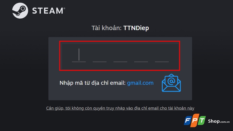 Nhập mã xác nhận