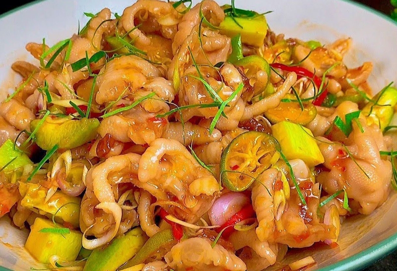 chan ga rut xuong sot thai