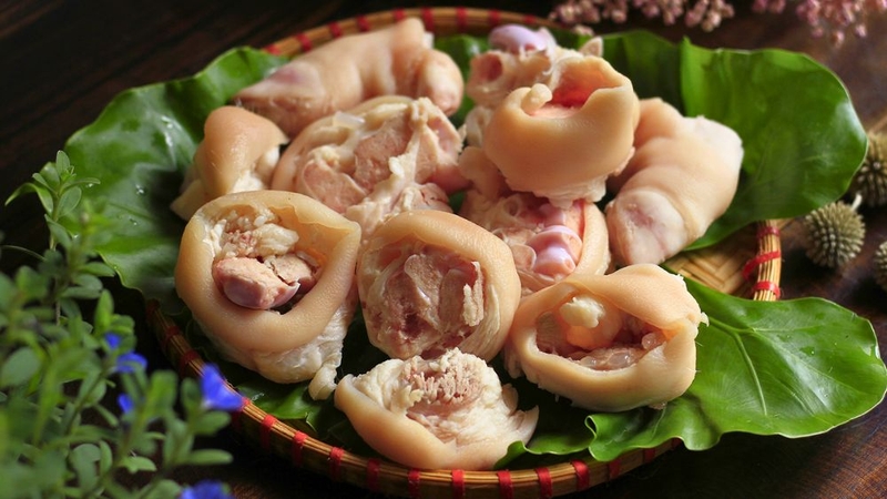 chân giò hầm nấm 3
