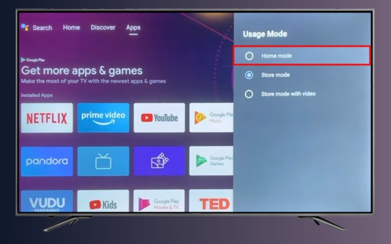 Chế độ trưng b&agrave;y d&agrave;nh cho cửa h&agrave;ng (Store Mode)