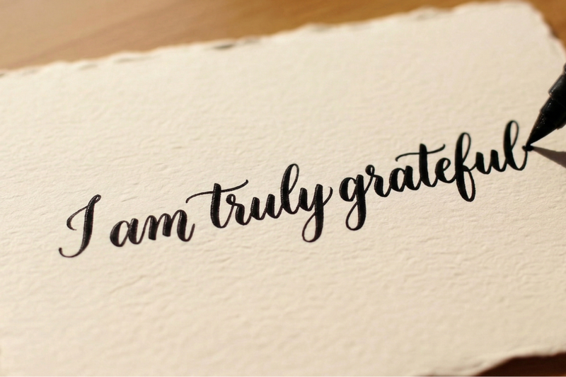 I am truly grateful