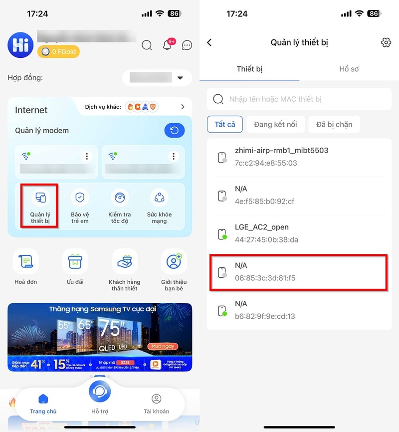 Cách chặn thiết bị kết nối Wi-Fi của bạn trên Hi FPT ảnh 1