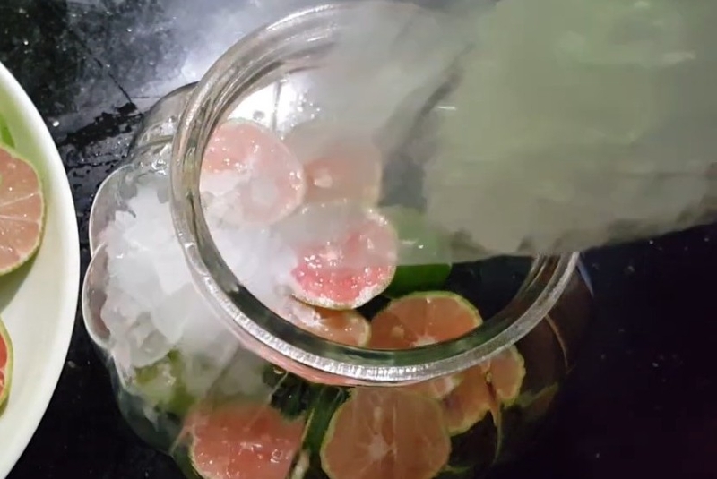 chanh đào ngâm đường phèn hình 7