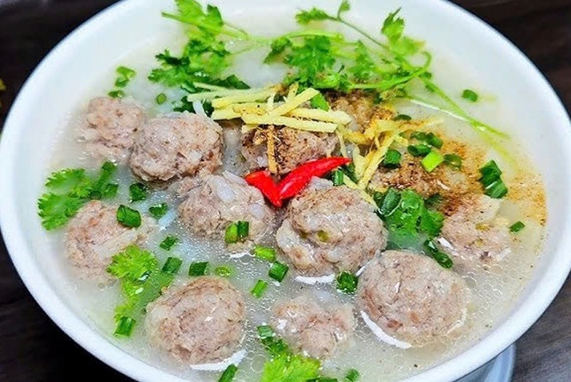 cháo bò viên ảnh 9