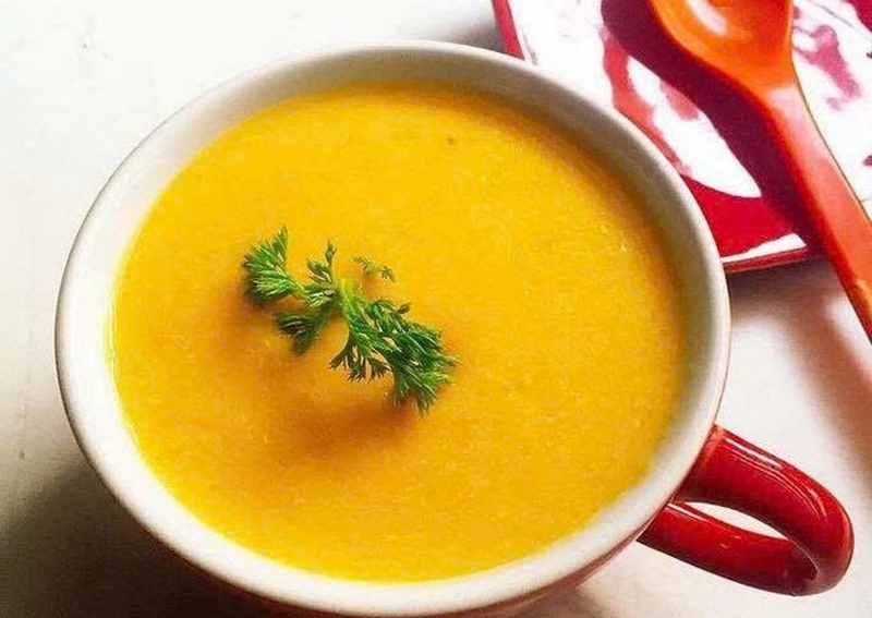 cháo cá hồi bí đỏ ảnh 6