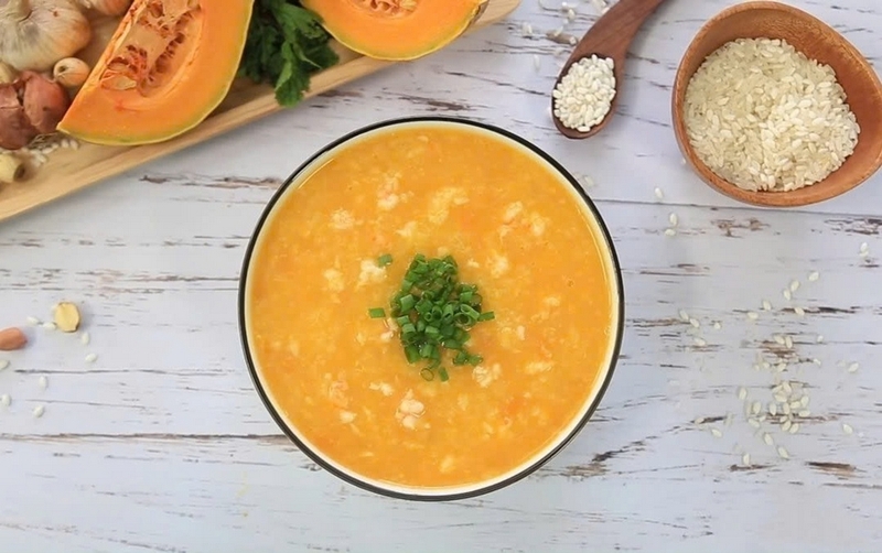cháo cua bí đỏ ảnh 1