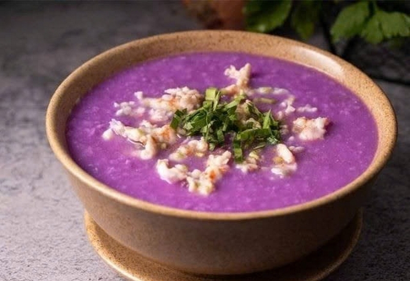 Cháo cua nấu với rau gì ảnh 3