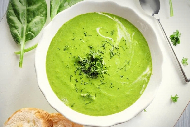 Cháo cua nấu với rau gì ảnh 6