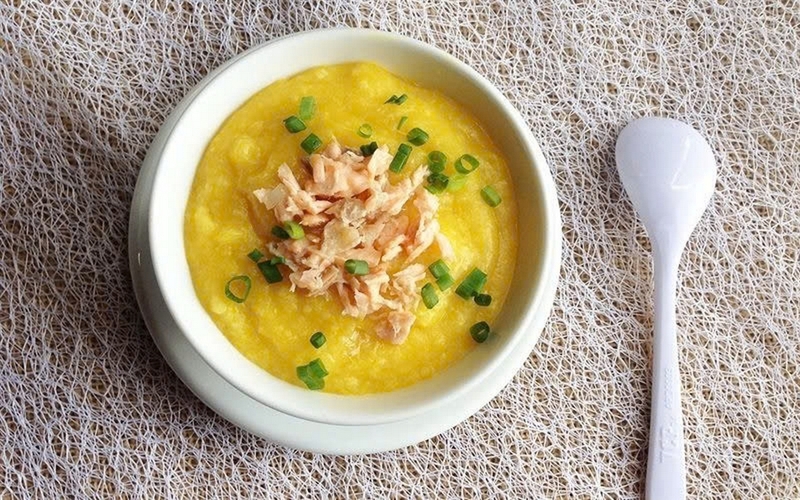 Cháo cua nấu với rau gì ảnh 7