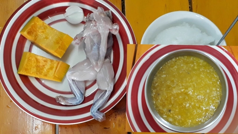 cháo ếch bí đỏ 2