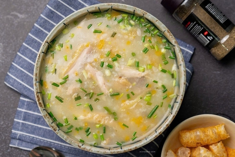 cháo gà bí đỏ ảnh 1