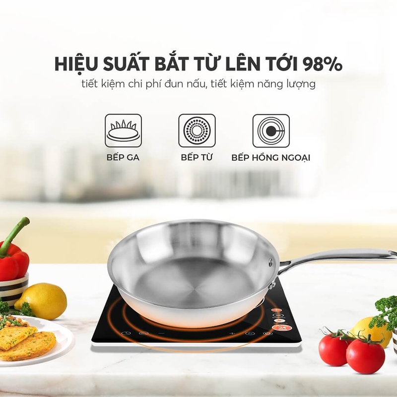 Chảo inox không chống dính ảnh 5