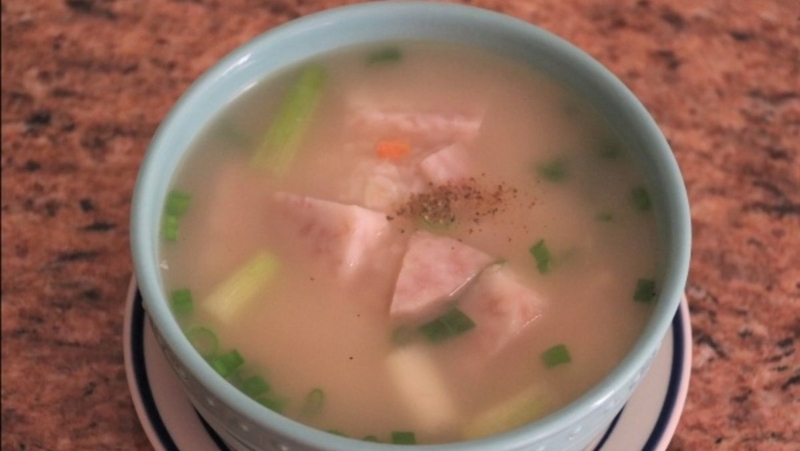 cháo khoai môn 3