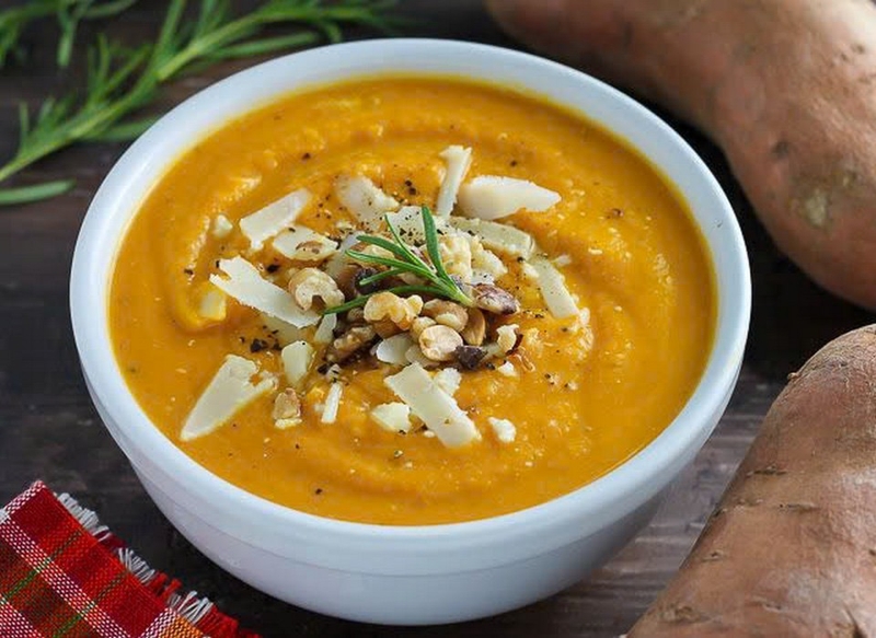 cháo thịt bò khoai lang ảnh 1