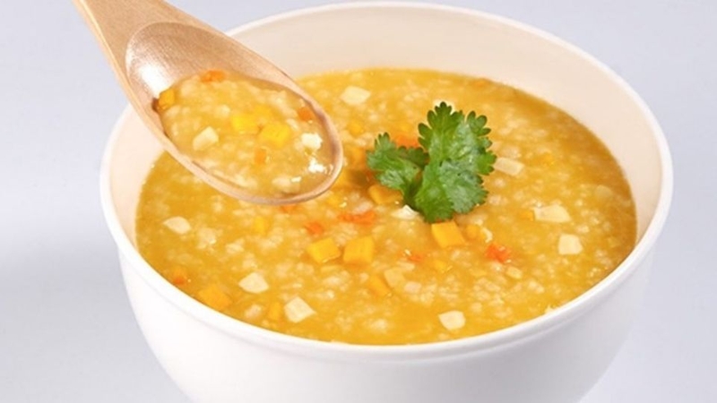 Cháo thịt dê hầm cà rốt 2