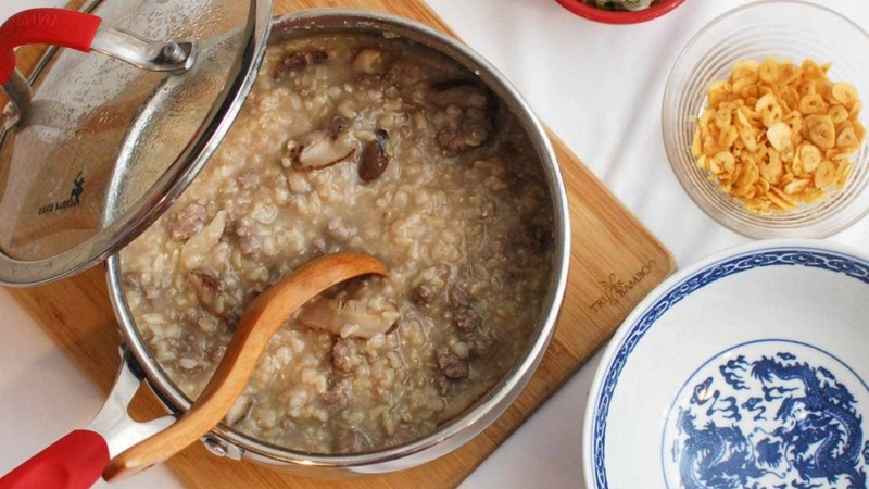 Cháo thịt dê gạo lứt 2