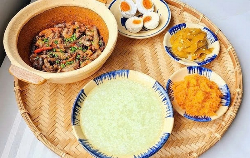 cháo trắng lá dứa ảnh 6