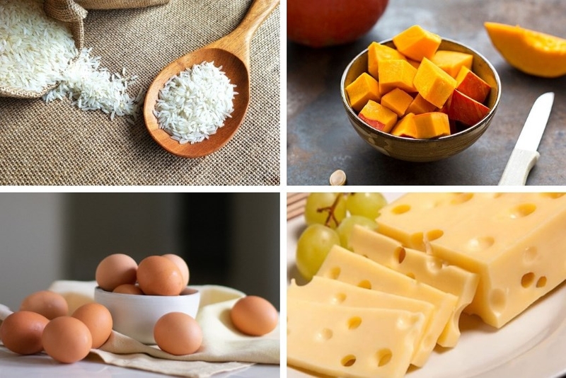 cháo trứng gà bí đỏ phô mai 3