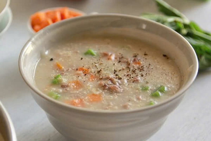 cháo yến mạch tôm ảnh 4