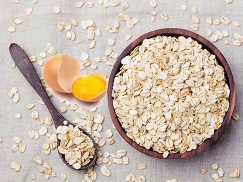 cháo yến mạch trứng gà ảnh 4
