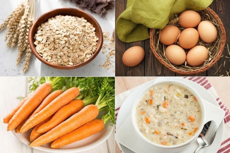 cháo yến mạch trứng gà ảnh 6