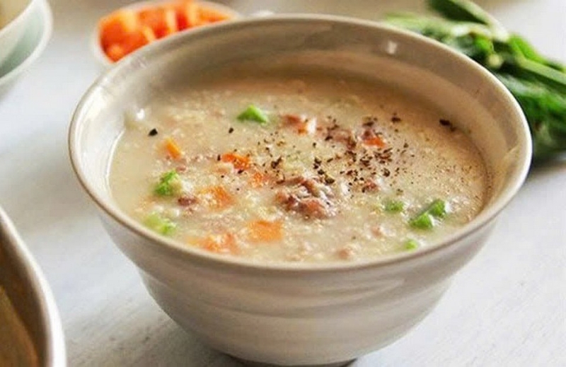 cháo yến mạch trứng gà ảnh 7