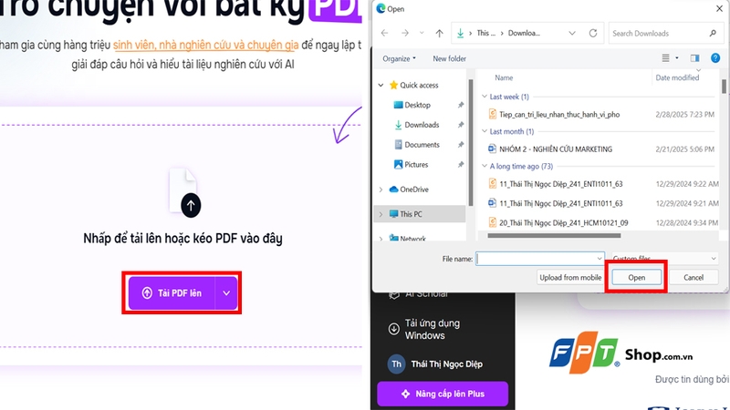 Tải file Chat PDF lên