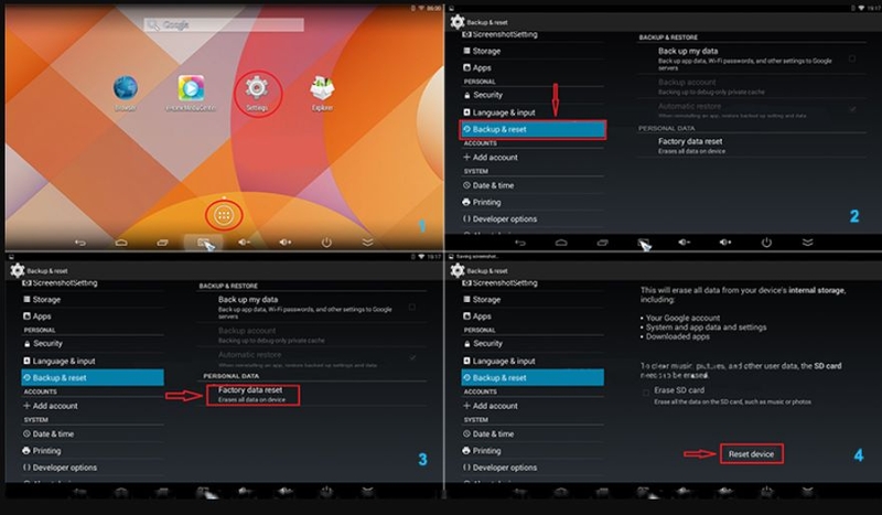 reset tv box trong cai dat