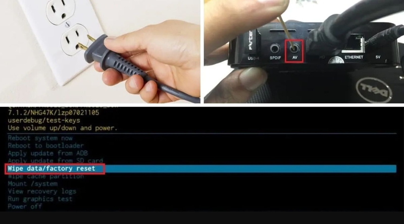 chon yes delete all user data