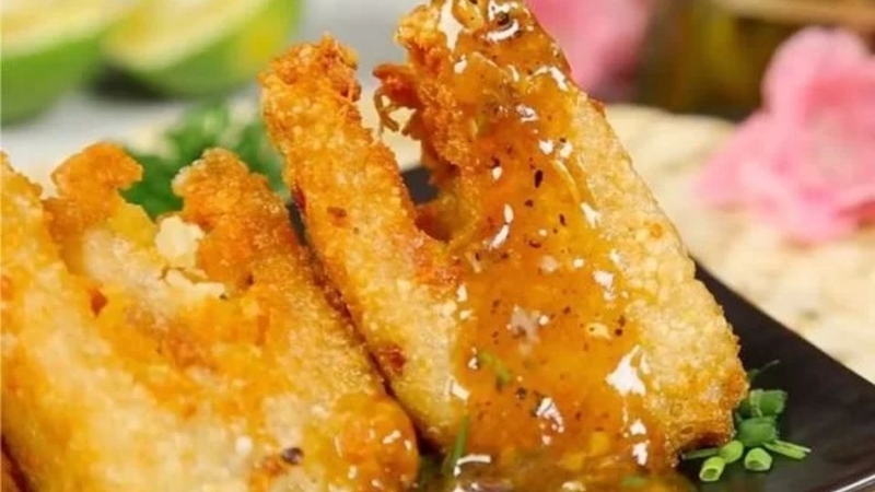 Bánh chưng thịt xào chua ngọt