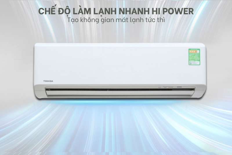 chế độ hi power máy lạnh toshiba hình 1
