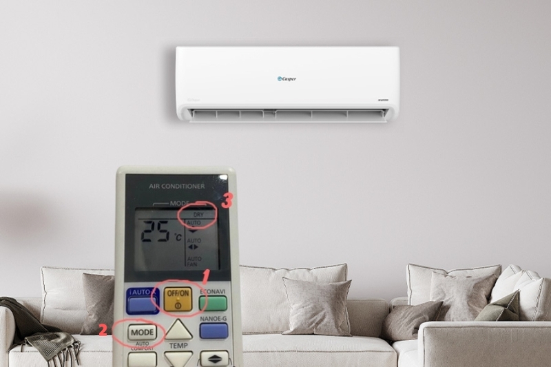 chế độ hút ẩm của điều hòa casper hình 3