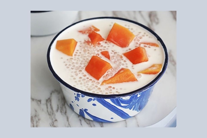 Thành phẩm chè đu đủ truyền thống