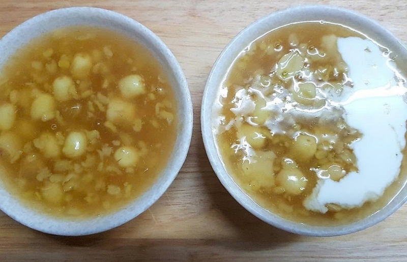Chè khoai mì đậu xanh béo thơm